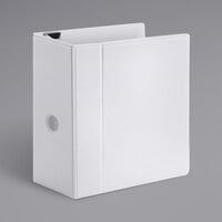 Universal UNV30756 Comfort Grip Deluxe Plus White Eco-Friendly Binder with 5 inch Slant Rings