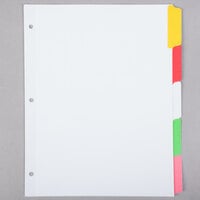 Universal UNV20816 Multi-Color 5-Tab Write-On/Erasable Dividers