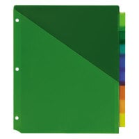 Avery 11907 Big Tab 2-Pocket 8-Tab Multi-Color Plastic Insertable Tab Dividers