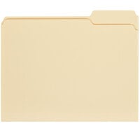 Universal UNV12123 Letter Size File Folder - Standard Height with 1/3 Cut Right Tab, Manila - 100/Box