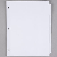 Universal UNV20835 White 5-Tab Divider Set   - 36/Box