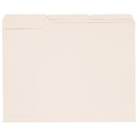 Universal UNV12113 Letter Size File Folder - Standard Height with 1/3 Cut Assorted Tab, Manila - 100/Box