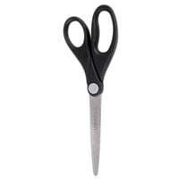 Universal Economy Scissors, 8 Length, Bent Handle, Stainless Steel, Black