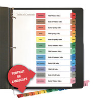 Universal UNV24810 Multi-Color 12-Tab Jan-Dec Table of Contents Dividers