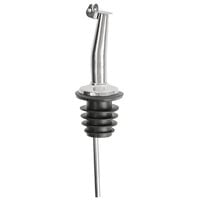 Stainless Steel Tapered Liquor Pourer with Flip Cap - 12/Pack