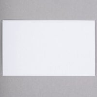 Universal UNV47200 3" x 5" White Unruled Index Card - 100/Pack