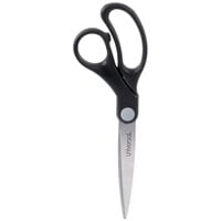 Universal UNV92010 8 inch Stainless Steel Economy Scissors with Black Bent Handle