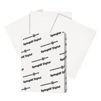 Springhill 015101 8 1/2 inch x 11 inch White Pack of 90# Index Card Stock - 250 Sheets