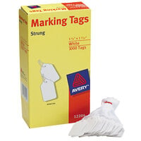 Avery® 12204 1 3/4 inch x 1 3/32 inch White Medium Weight Paper Marking Tag - 1000/Box