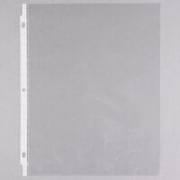 Universal UNV21124 8 1/2 inch x 11 inch Clear Standard Weight Top-Load Sheet Protector, Letter - 50/Pack