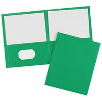 Avery® Letter Size 2-Pocket Green Paper Folder - 25/Box
