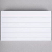 50 Ct. 5 X 8 Ruled White Index Card 24 Pack