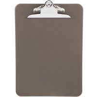 Universal UNV40306 1" Capacity 12" x 8 1/2" Smoke High Capacity Clip Plastic Clipboard