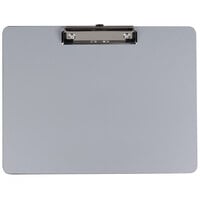 Universal UNV40302 1/2" Capacity 11" x 8 1/2" Plastic Brushed Aluminum Landscape Clipboard