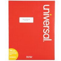 Universal UNV80102 1" x 2 5/8" White Permanent Labels - 3000/Box