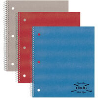 National 33709 8 7/8 inch x 11 inch Assorted Color College Rule 1 Subject Wirebound Notebook - 80 Sheets