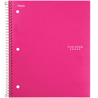 Five Star 73477 Pink Legal Rule 1 Subject Trend Wirebound Notebook, Filler - 100 Sheets