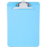 Universal UNV40307 1" Capacity 12" x 8 1/2" Blue High Capacity Clip Plastic Clipboard