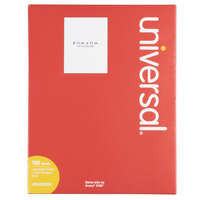 Universal UNV80109 8 1/2 inch x 11 inch White Permanent Labels   - 100/Box