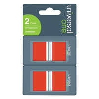 Universal UNV99001 1 inch x 1 3/4 inch Red Page Flag with Dispenser   - 2/Pack