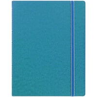 Filofax B115012U 8 1/4" x 5 13/16" Aqua Cover College Rule 1 Subject Notebook - 112 Sheets