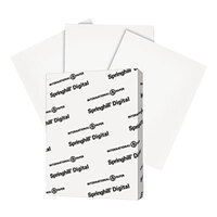Springhill 015300 8 1/2" x 11" White Pack of 110# Index Card Stock - 250 Sheets
