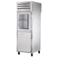 True STA1RPT-1HG/1HS-1S-HC Spec Series 27 1/2" Half Glass / Solid Front, Solid Back Door Pass-Through Refrigerator