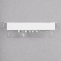 Universal UNV43313 3 1/2 inch Clear 1/3 Cut Plastic Hanging File Tab - 25/Pack