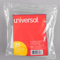 Universal UNV43313 3 1/2" Clear 1/3 Cut Plastic Hanging File Tab - 25/Pack