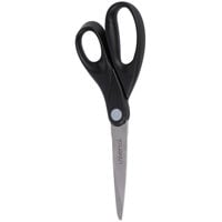 Universal UNV92009 8 inch Stainless Steel Economy Scissors with Black Straight Handle