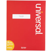 Universal UNV80104 1 inch x 4 inch White Permanent Labels   - 2000/Box