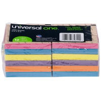 Universal UNV35611 3" x 3" Assorted Bright Color Fan-Folded Pop-Up Note - 12/Pack