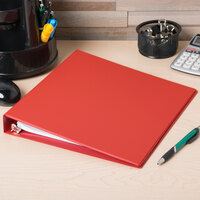 Universal UNV31403 Red Economy Non-Stick Non-View Binder with 1 inch Round Rings