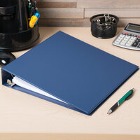 Universal UNV33402 Royal Blue Economy Non-Stick Non-View Binder with 1 1/2 inch Round Rings
