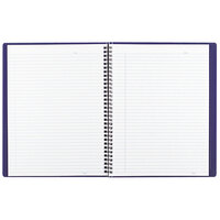 Blueline B4182 8 1/2 inch x 11 inch Blue College Rule Poly Cover Notebook, Letter - 80 Sheets