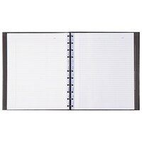 Blueline AF1115081 11 inch x 9 1/16 inch Black College Rule 1 Subject MiracleBind Notebook - 75 Sheets