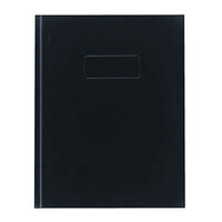 Rediform Office A982 9 1/4 inch x 7 1/4 inch Blue College Rule Business Notebook 192 Sheets