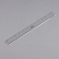 Universal UNV59022 Clear Acrylic Plastic Ruler - 1/16 inch Standard Scale