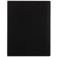 Blueline B4181 8 1/2" x 11" Black College Rule Poly Cover Notebook, Letter - 80 Sheets