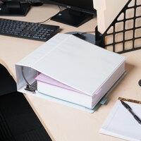 Universal UNV20997 White Economy View Binder with 5 inch Slant Rings