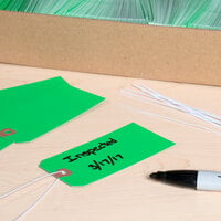Avery® 12365 4 3/4 inch x 2 3/8 inch Green Paper Unstrung Shipping Tag - 1000/Box