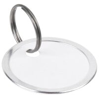 Avery 11025 1 1/4 inch Metal Rim White Card Stock Key Tag - 50/Pack
