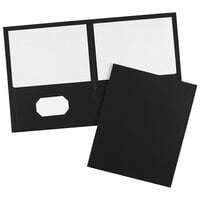 Avery® Letter Size 2-Pocket Black Paper Folder - 25/Box
