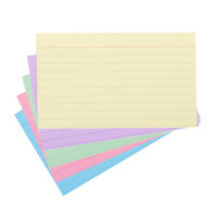 Universal UNV47216 3" x 5" Assorted Color Ruled Index Cards - 100/Pack
