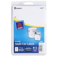 Avery® 5408 3/4 inch White Round Removable Write-On / Printable Labels - 1008/Pack