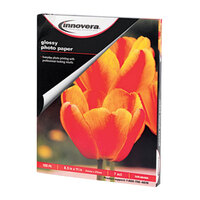 Innovera IVR99490 8 1/2 inch x 11 inch Glossy Pack of 7 mil Photo Paper - 100 Sheets