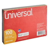 Universal UNV47236 4 inch x 6 inch Assorted Color Ruled Index Cards - 100/Pack