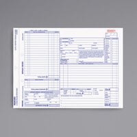Rediform Office 4P489 8 1/2 inch x 11 inch 4-Part Carbonless Auto Repair Form - 50/Pack