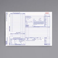 Rediform Office 4P489 8 1/2" x 11" 4-Part Carbonless Auto Repair Form - 50/Pack