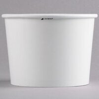 Choice 64 oz. Double Poly White Paper Food Cup - 250/Case